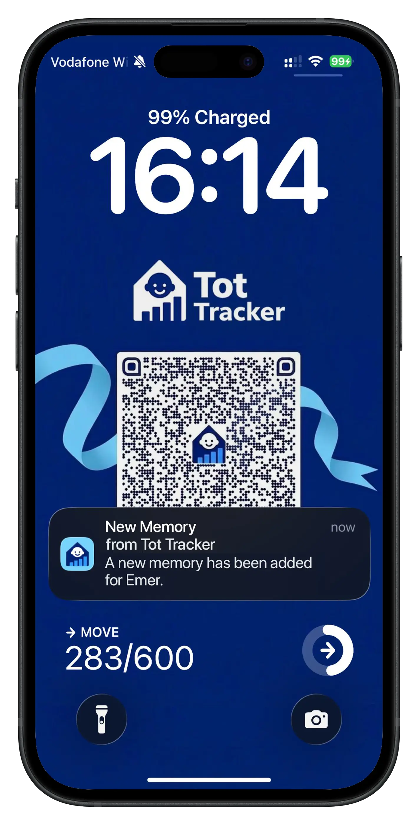 Parent receiving an in-app notification for a new message from their childcare provider